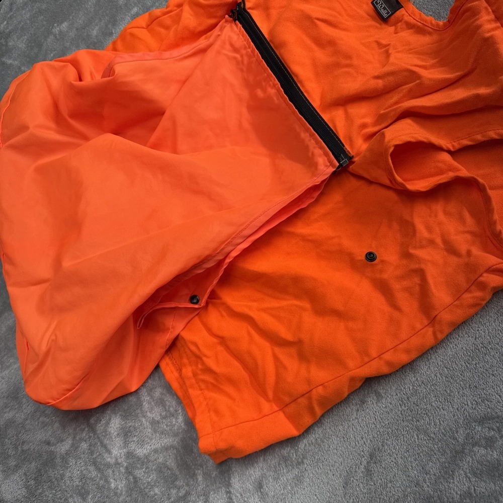 Vintage Walls Orange Hunting Shooting Vest Size L Made In USA - Picture 9 of 11